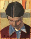 Ritratto Di Donna by Valentino Ghiglia, oil on card, offered Oct 2019