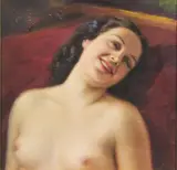 Antonio Cutino, Donna Che Ride, oil on canvas