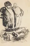 Vladimir Rozdestvensky, Figure, ink on paper