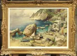 Felice Giordano, Barche Sulla Costa