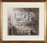 Philippe Casanova, Interno Di Palazzo Sacchetti, Salone Del Mappamondo