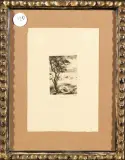 Pietro Annigoni, Coppia Che Ammira Il Paesaggio, etching