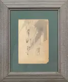 Alfred Eberling, Brescia, Scorcio Di Strada, pencil on paper