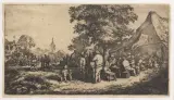 Adriaen van Ostade, La Kermesse Sotto Il Grande Albero, etching