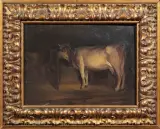 Filippo Massaro, Nella Stalla, oil on compensato