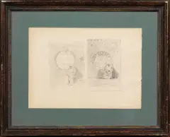 Studi Di Due Arabi by Alfred Eberling, pencil on paper, offered Jul 2019