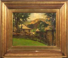 Coloretta Di Zeri by Giuseppe Rossi, oil on compensato, offered Jul 2019