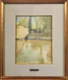 Fausto Pratella, Cava De' Tirreni, watercolour on paper