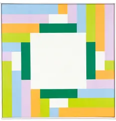 Max Bill, stabilisierte rotation, 1980, Öl auf Leinwand