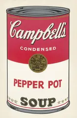 Andy Warhol, Campbell's Soup I (Pepper Pot), 1968, Farbserigrafie auf glattem Papier