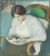 Porträt Elisabeth Gerhardt by August Macke, 1909, Gouache, Pastell und Bleistift auf Bütten, sold Nov 2024
