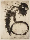 Vladimír Boudník, Dragon's Lair, 1959, structural print, paper
