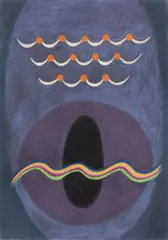 Karel Malich, Light, 1986, pastell on paper
