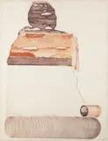 Adriena Šimotová, Sitting Figure, 1980, drypoint, etching, paper
