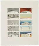 Ed Ruscha, Course of Empire, 2005, 21-color lithograph on paper