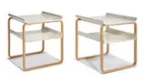 Paimio tables (2) by Alvar Aalto, c. 1932; these examples produced later, sold May 2015
