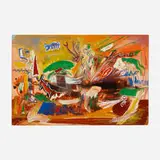 Joseph Meierhans, Chaos, gouache on paper