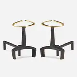 Donald Deskey, Andirons, pair