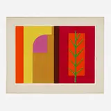 Josef Zenk, Romanesque, screenprint in colors