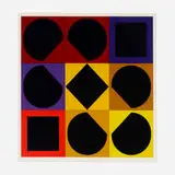 Victor Vasarely, Topaze (from the Lapidaire portfolio), 1968, screenprint in colors