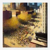 Bill Jacklin, 6th Avenue 1, 1986, oil on canvas