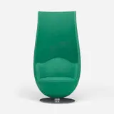 Marcel Wanders, Tulip lounge chair, 2010, cotton upholstery, enameled steel