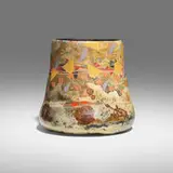 Bennett Bean, Vessel, pit-fired and hand-painted earthenware