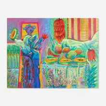 Jorge Ochoa, El Vendedor, 1995, oil and acrylic on linen