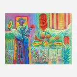Jorge Ochoa, El Vendedor, 1995, oil and acrylic on linen