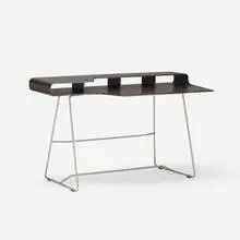 Edward Barber and Jay Osgerby, Loop desk, 1998, lacquered rosewood, stainless steel