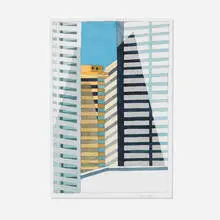 Robert Herrmann, Casting Shadows, 1990, watercolor and pencil on paper