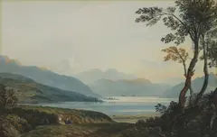 Untitled by John Varley, North Wales watercolour 23 x 34cm Provenance: The Estate of Robin and Patricia Pickard., sold Sep 2020
