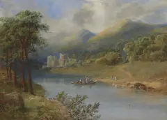Edgar E. West, Untitled, watercolour heightened with white 49 x 66cm
