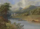 Edgar E. West, Untitled, watercolour heightened with white 49 x 66cm
