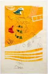 Hideo Hagiwara, Circus No. I, 1968, color, aquatint and etching, pencil