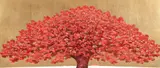 Tree Scene, 132, 2008, woodblock print in colors on gold ground, 10 x 22.75 inches by Hajime Namiki, pencil, offered May 2023