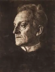 Hermann Struck, Gerhart Hauptmann, 1904, etching on thin Japanese paper