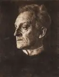 Hermann Struck, Gerhart Hauptmann, 1904, etching on thin Japanese paper