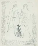 Georges Braque, Eros and Eurybia, mid-20th century restrike, etching on paper