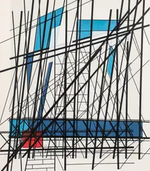 Joseph Grippi, 59th Street Bridge, 1969, screenprint on wove paper, pencil
