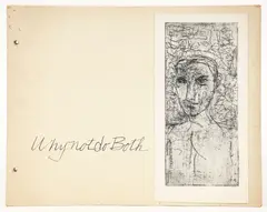 Untitled by James M., ink drawings and poetry, offered May 2023