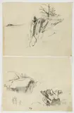 Louis Lozowick, drawings related to Low Horizon, 1946, pencil