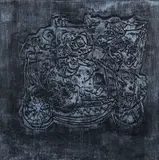 Watfa Midani, The Ride, c., mixed media on canvas