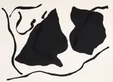 Ray Parker, Untitled Abstract in Black, 1980, original