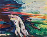 Abraham Rattner, Paradise Lost, from the In The Beginning Portfolio, 1972, color