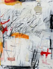 Elbow Room, undated by Ron Romano, acrylic on canvas, offered May 2023