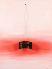 Roy, Value, 2000, oil on canvas with metal