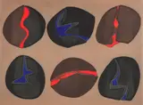 Benita Sanders, Biomorphic Shapes, undated, late 1960s, intaglio, etching on wove paper