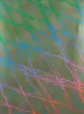 Ruth Selwitz, Untitled (Skeins of paint), acrylic on canvas