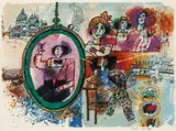 Théo Tobiasse, Femmes Fruits et Mots Oublies II, 1981m color